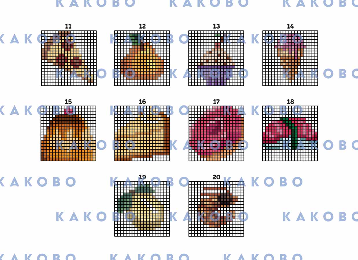Pixel Feast. Color-by-Number Mystery Mosaics: Food Themed Activity Puzzle Book