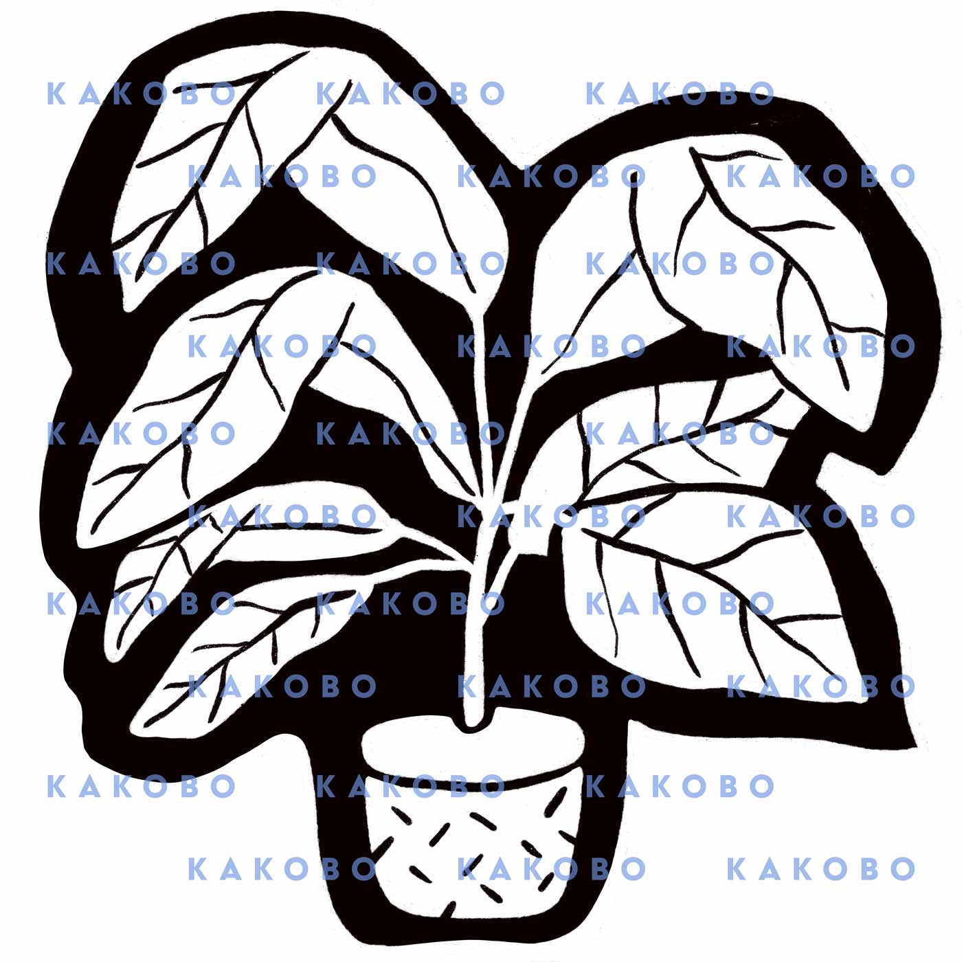 Linocut Flowers Calming Coloring Book