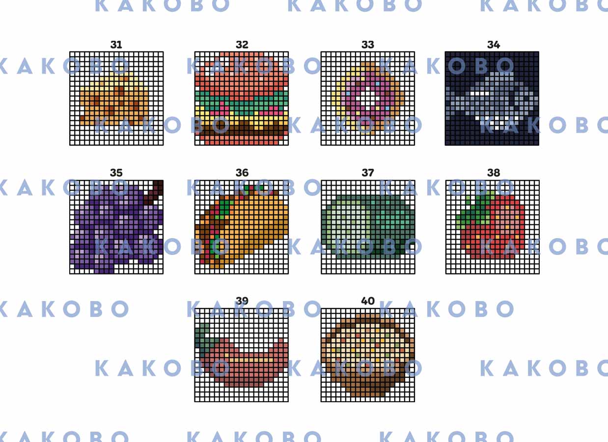 Pixel Feast. Color-by-Number Mystery Mosaics: Food Themed Activity Puzzle Book