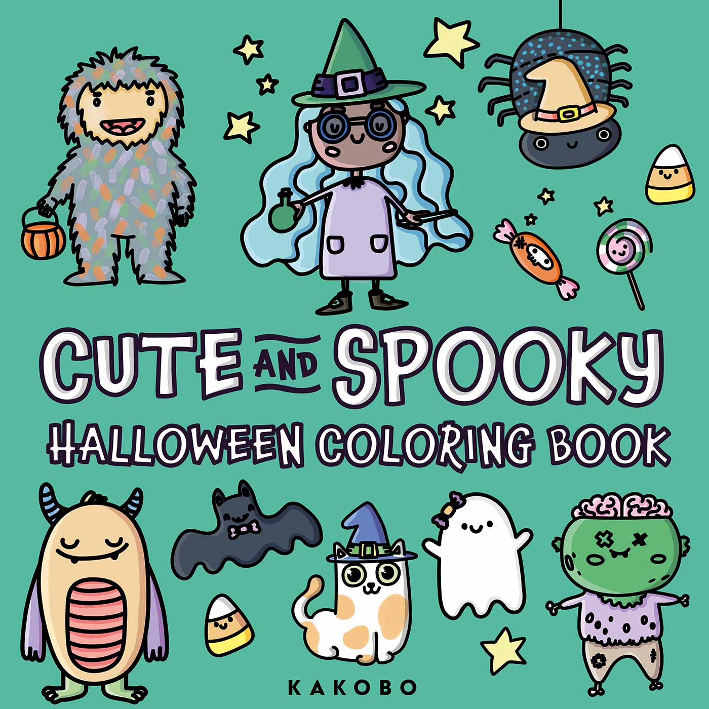 Cute and Spooky Halloween Coloring Book